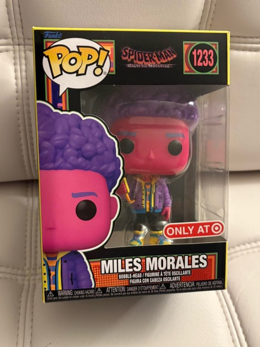 Miles Morales Spider-Man Blacklight Funko Pop 1233